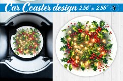 Car Coaster | Christmas Pattern | Christmas Product Image 1