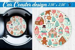 Car Coaster | Christmas Pattern | Christmas Product Image 1