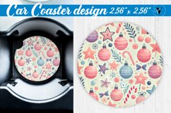 Car Coaster | Christmas Pattern | Christmas Product Image 1