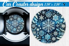 Car Coaster | Christmas Pattern | Christmas Product Image 1