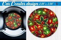 Car Coaster | Christmas Pattern | Christmas Product Image 1