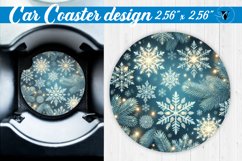 Car Coaster | Christmas Pattern | Christmas Product Image 1