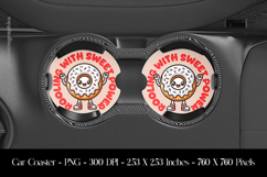 Rooling With Sweet Power Car Coaster Sublimation Design Product Image 1