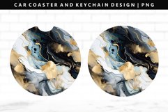 Alcohol Ink Keychain And Car Coaster Sublimation Design Product Image 1