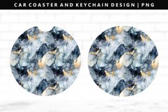 Alcohol Ink Keychain And Car Coaster Sublimation Design Product Image 1