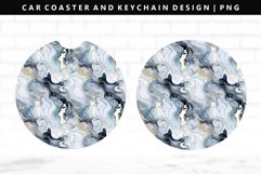 Alcohol Ink Keychain And Car Coaster Sublimation Design Product Image 1
