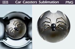 Spider Car Coaster | 3D Spider Round Coaster Product Image 1