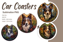 Dog Car Coasters Accessories Printable Template Circle_19 Product Image 1