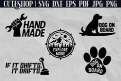 15 Funny Car Decals SVG Bundle - Car Stickers SVG Product Image 2