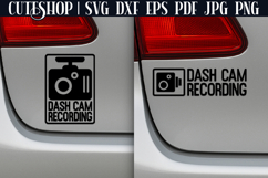 Dash Cam Recording SVG - Car Decal SVG | Car Sticker SVG Product Image 2