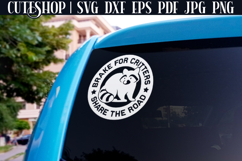Brake For Critters Share The Road - Car Decal SVG Product Image 2