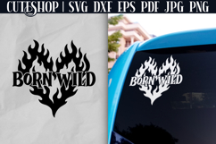 Born Wild - Car Decal SVG | Car Sticker SVG Product Image 1
