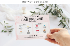 Car Freshie Care Card Printable Canva Editable Template Product Image 2