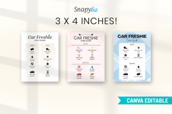 Car Freshie Care Card Printable Canva Editable Template Product Image 8