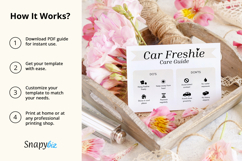 Car Freshie Care Card Printable Canva Editable Template Product Image 5