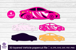 car-papercut file-vehicle svg-car-lasercut file-craft design-craft svg-layered-3d layered