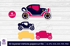 car-papercut file-vehicle svg-car-lasercut file-craft design-craft svg-layered-3d layered