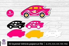 car-papercut file-vehicle svg-car-lasercut file-craft design-craft svg-layered-3d layered