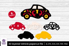 car-papercut file-vehicle svg-car-lasercut file-craft design-craft svg-layered-3d layered