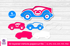 car-papercut file-vehicle svg-car-lasercut file-craft design-craft svg-layered-3d layered