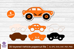 car-papercut file-vehicle svg-car-lasercut file-craft design-craft svg-layered-3d layered