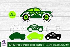 car-papercut file-vehicle svg-car-lasercut file-craft design-craft svg-layered-3d layered