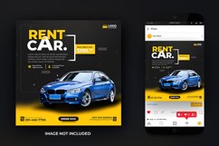Car Rental or Rent a Car Instagram Social Media Post Design Product Image 2