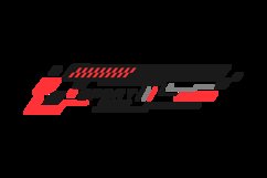Car sticker stripe sport abstract shape vinyl decal design Product Image 2