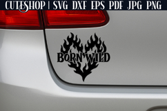 Born Wild - Car Decal SVG | Car Sticker SVG Product Image 2