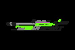 Car stickers stripe abstract shape vinyl decal print design Product Image 2