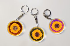 Car coaster sublimation sunflower Product Image 3
