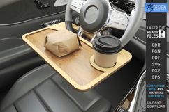 Car Steering Wheel Tray Laser Cut | Auto Laptop Desk | CNC Product Image 1