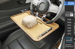 Car Steering Wheel Tray Laser Cut | Auto Laptop Desk | CNC Product Image 1