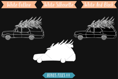 Station Wagon Car with Christmas Tree on Roof Top Holiday Product Image 6
