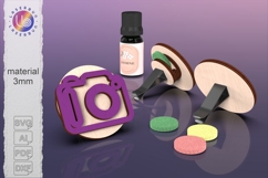 Car vent clip cover camera icon, laser cut file Product Image 1