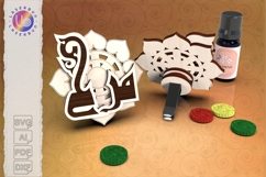 Sun Arabic Calligraphy Car Air Freshener File Product Image 1