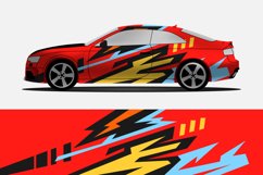 Car wrap decal abstract stripe racing design Product Image 2