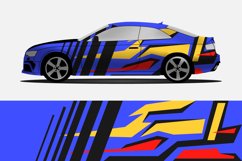 Car wrap decal abstract stripe racing print Product Image 1