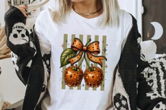Caramel Apple Cherry Halloween Bow PNG Clipart Art Product Image 2
