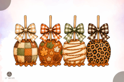 Caramel Apple Pops PNG, Fall Pops Sublimation Design Product Image 1