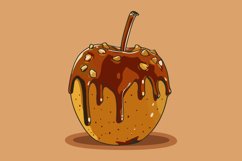 Caramel apple with glistening syrup and nuts Product Image 1
