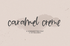 Caramel Creme Script Product Image 1