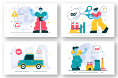 12 Carbon Dioxide or CO2 Illustration Product Image 2