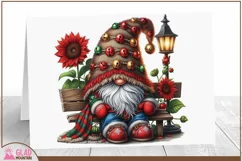 Christmas Gnome png, Christmas Jingle Bells Gnome design png Product Image 3