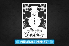 Christmas Greeting Paper Card I Christmas Paper Cut Card Product Image 1