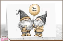 Cheers Gnomie, Happy New Year Gnome sublimation png Product Image 4
