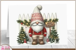 Merry and Bright Christmas Gnome png, Christmas Gnome png Product Image 2
