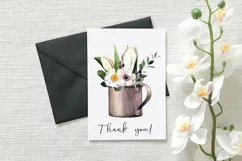 Watercolor flower clipart. Spring flowers.Sublimation design Product Image 7