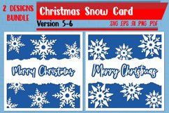 Christmas Snow Card 5-6 svg eps ai png pdf Product Image 1