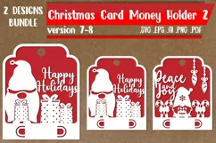Christmas Card Money Holder 2.3 svg eps ai png pdf Product Image 1